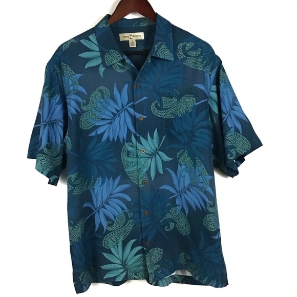 Tommy Bahama Other - Men's Tommy Bahama 100% Silk Hawaiian Shirt Medium